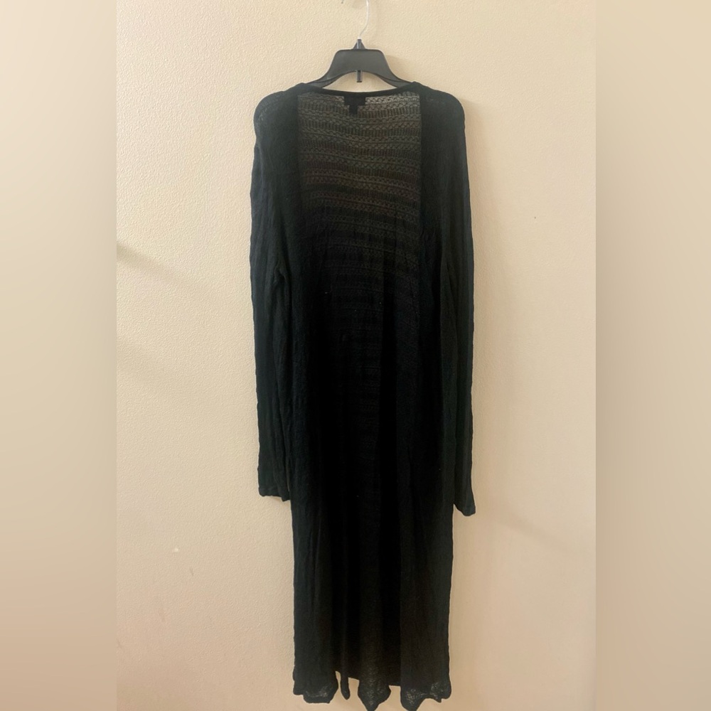 Torrid Black Mesh Knit Top